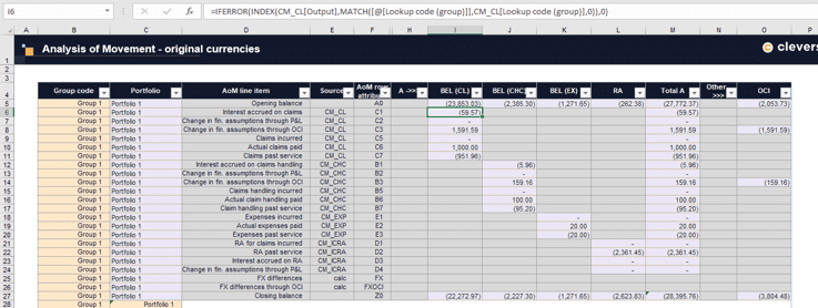 Download der Berechnungen in Excel